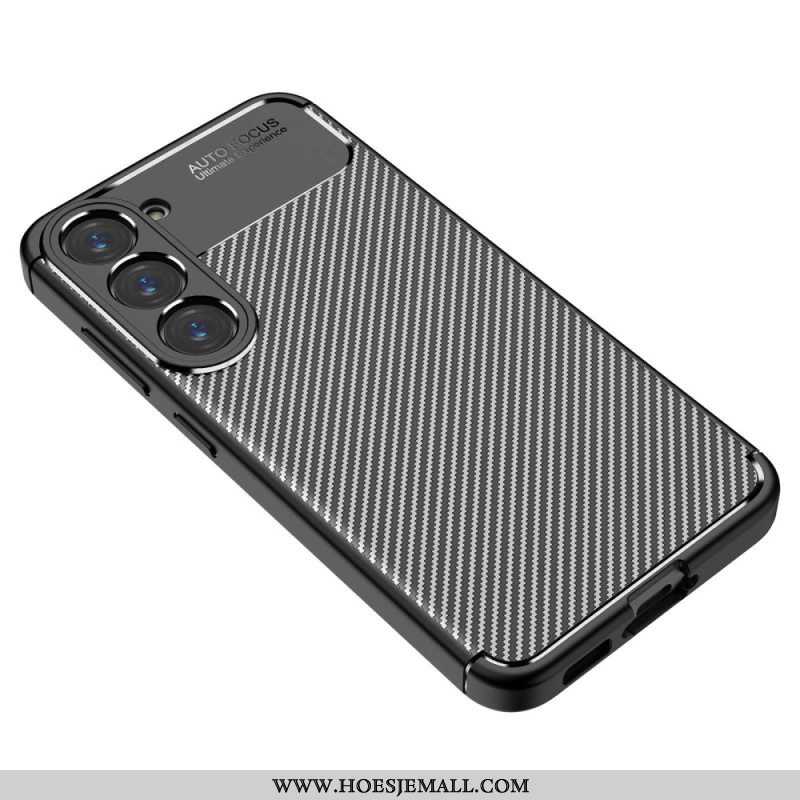 Hoesje voor Samsung Galaxy S23 Plus 5G Flexibele Koolstofvezel