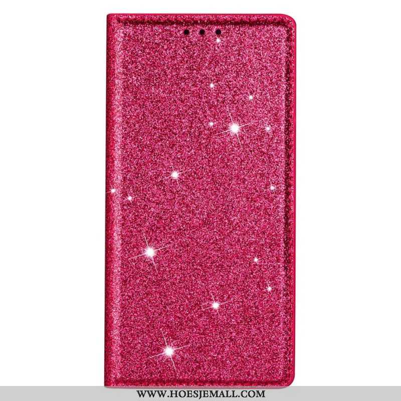 Bescherming Hoesje voor Samsung Galaxy S23 Plus 5G Folio-hoesje Paillettenstijl