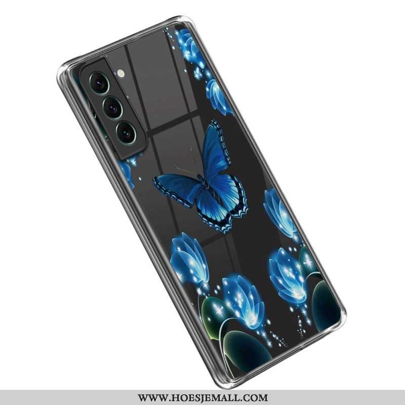 Hoesje voor Samsung Galaxy S23 Plus 5G Blauwe Vlinders