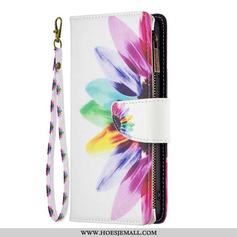 Leren Hoesje voor Samsung Galaxy S23 Ultra 5G Portemonnee Leren Bloemen Portemonnee