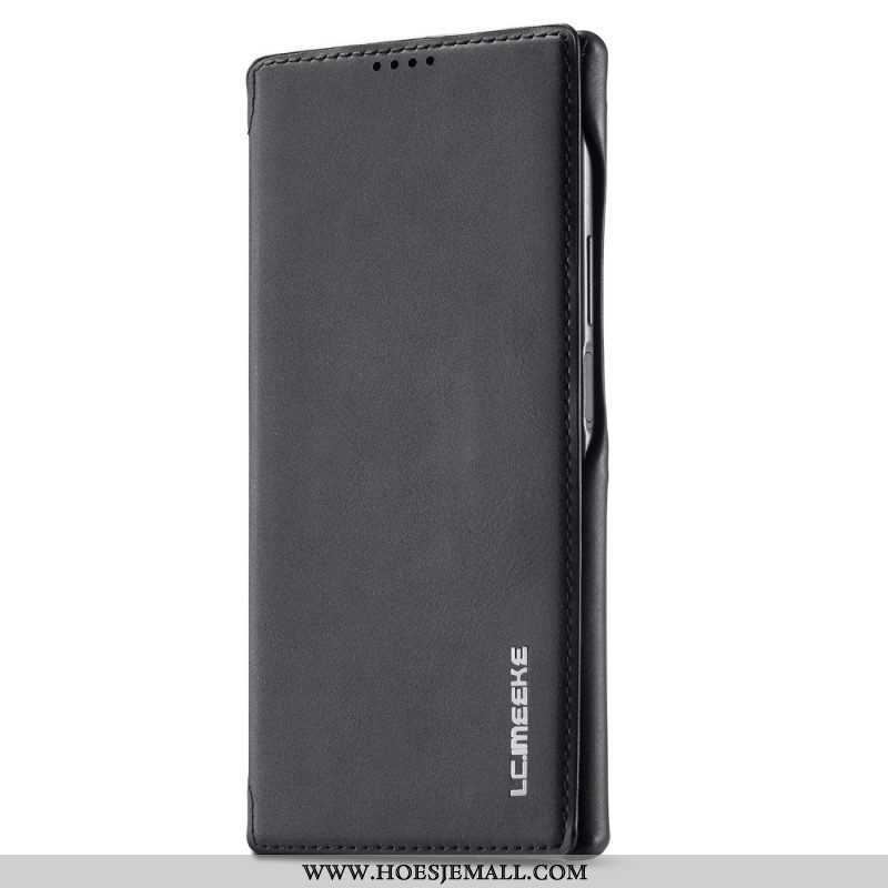 Bescherming Hoesje voor Samsung Galaxy S23 Ultra 5G Folio-hoesje Ledereffect Lc.imeeke Ledereffect