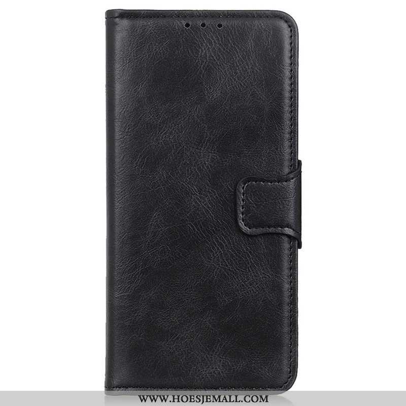 Flip Case voor Samsung Galaxy S23 Ultra 5G Stijl Lederen Gesp Omkeerbaar