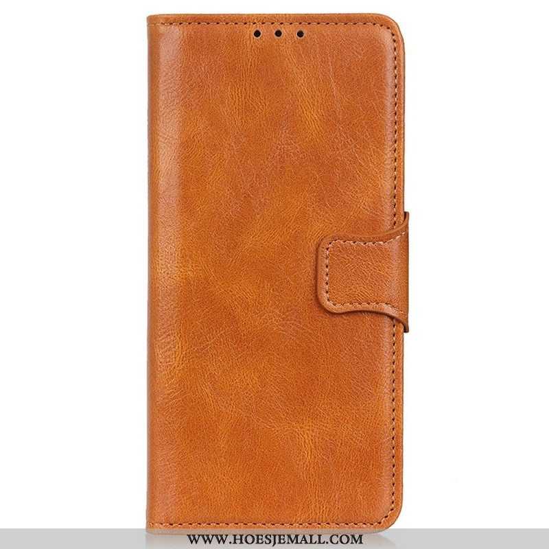 Flip Case voor Samsung Galaxy S23 Ultra 5G Stijl Lederen Gesp Omkeerbaar