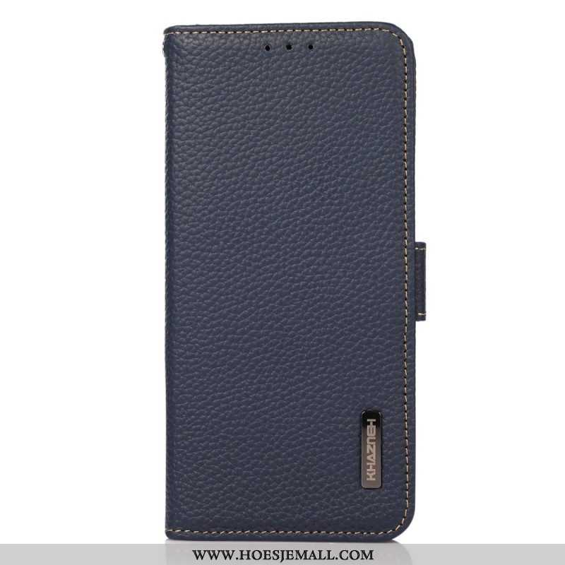 Flip Case voor Samsung Galaxy S23 Ultra 5G Lychee Leer Khazneh Rfid