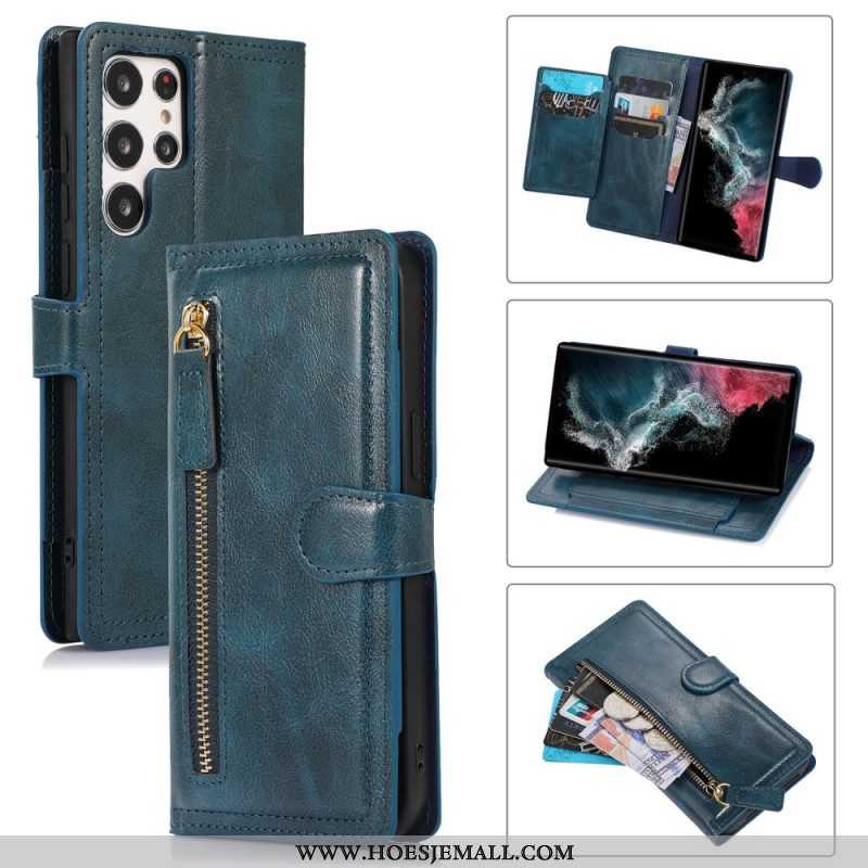 Folio-hoesje voor Samsung Galaxy S23 Ultra 5G Vintage Portemonnee