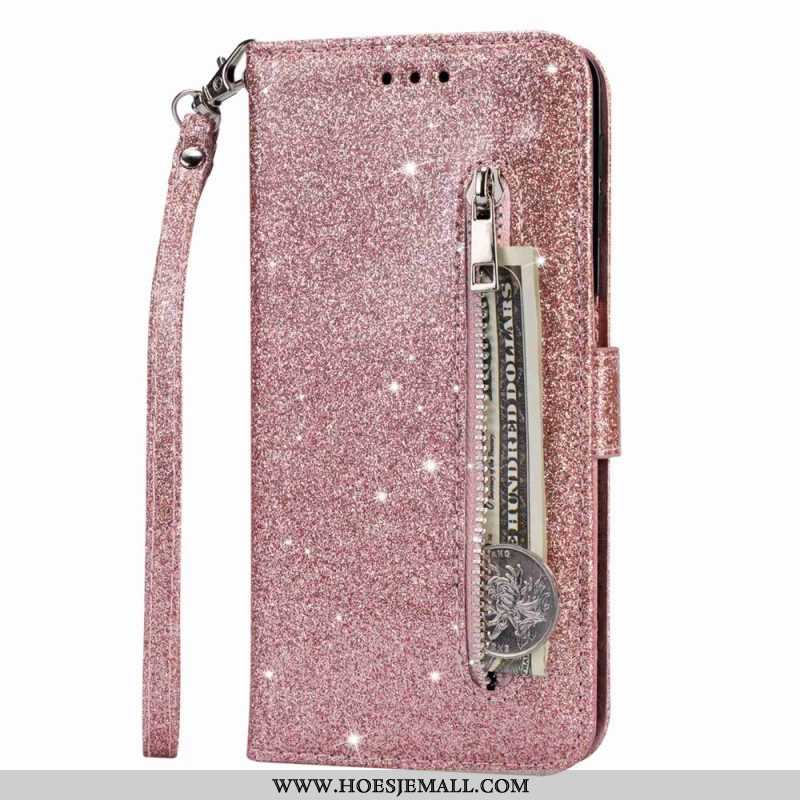 Flip Case voor Samsung Galaxy S23 Ultra 5G Glitter Portemonnee