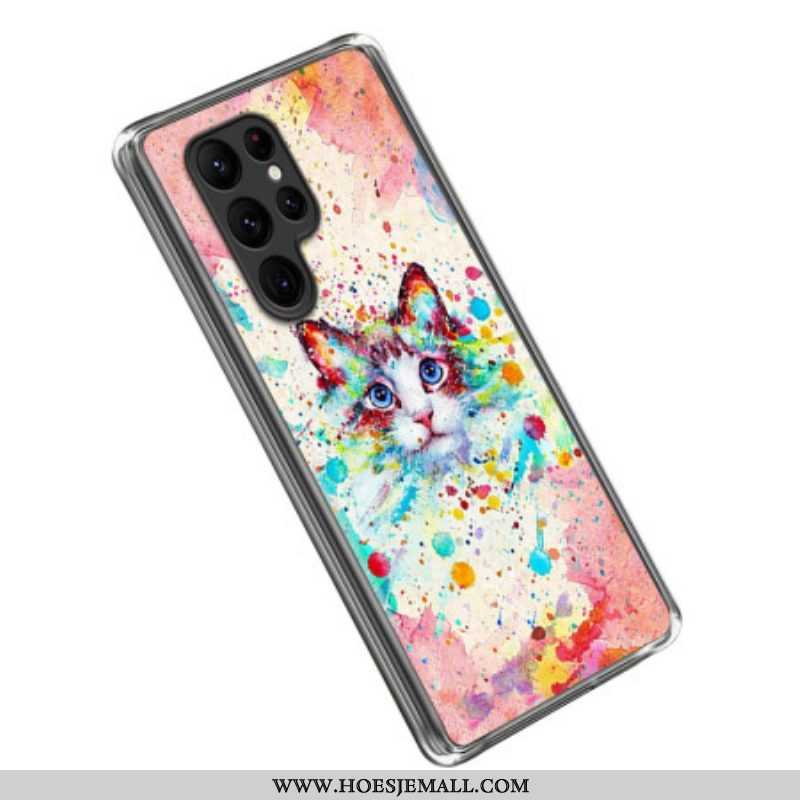 Hoesje voor Samsung Galaxy S23 Ultra 5G Katten Kunst