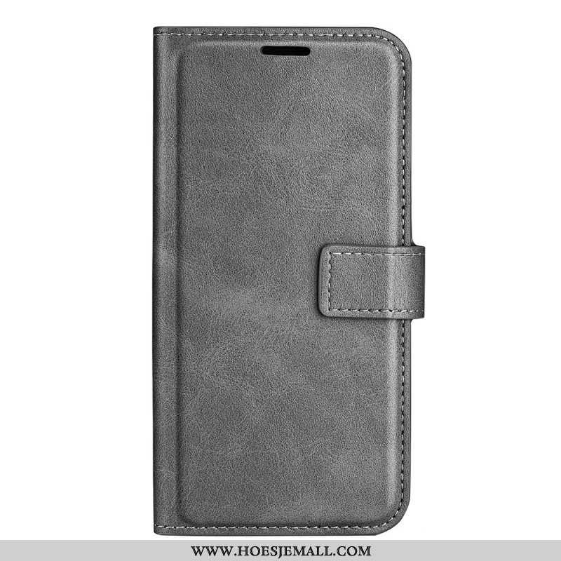 Folio-hoesje voor Samsung Galaxy S23 Ultra 5G Stijl Leer Kleur