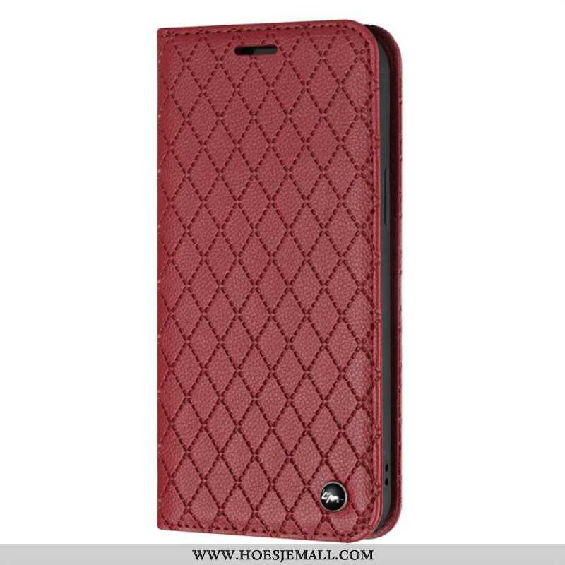 Bescherming Hoesje voor Samsung Galaxy S23 Ultra 5G Folio-hoesje Rfid-diamanten