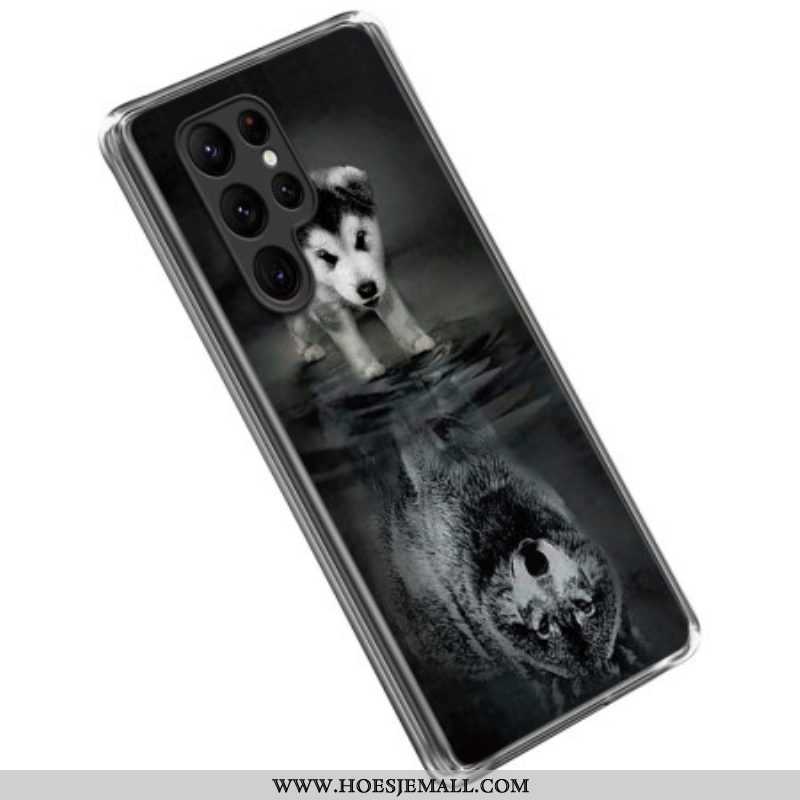 Hoesje voor Samsung Galaxy S23 Ultra 5G Puppy-droom