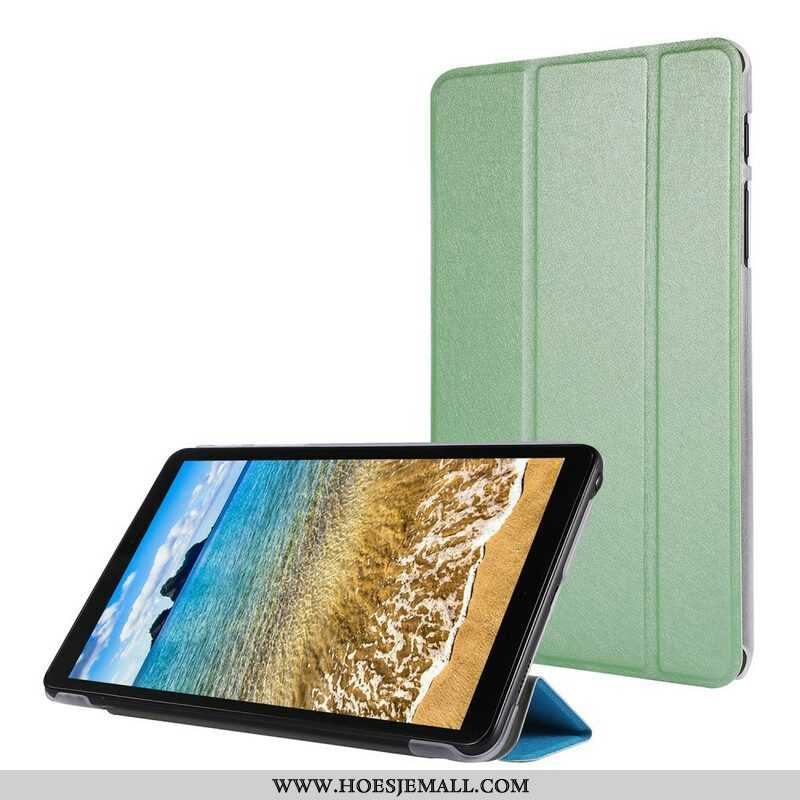 Bescherming Hoesje voor Samsung Galaxy Tab A7 Lite Zijdetextuur Van Imitatieleer