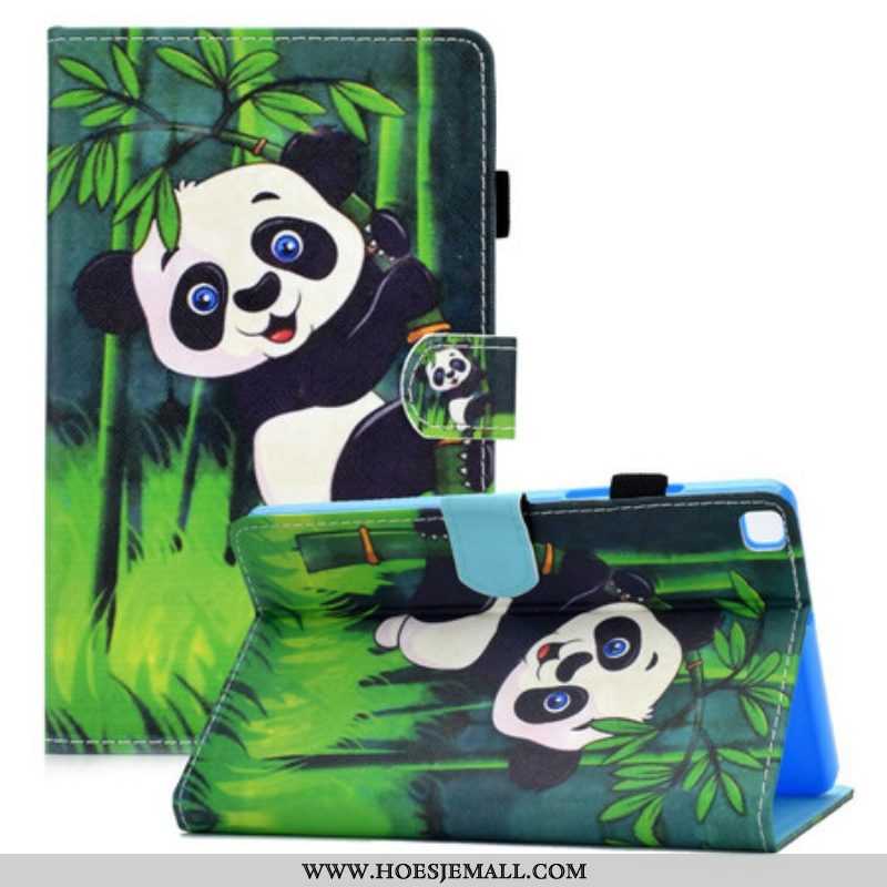 Leren Hoesje voor Samsung Galaxy Tab A7 Lite Panda