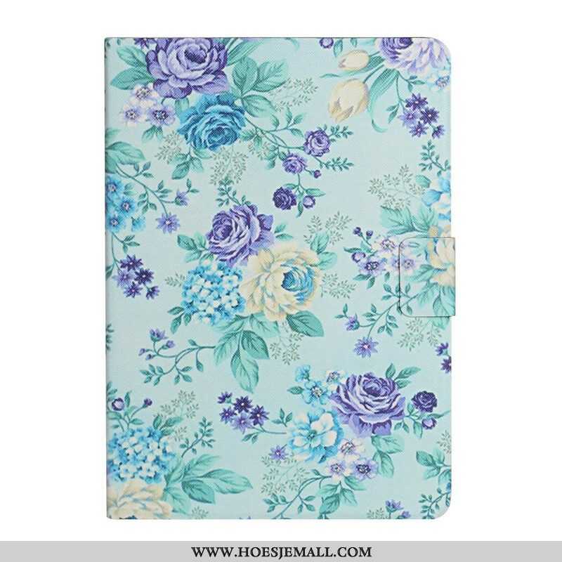 Leren Hoesje voor Samsung Galaxy Tab A7 Lite Bloemen Bloemen Bloemen