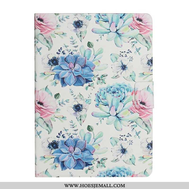 Leren Hoesje voor Samsung Galaxy Tab A7 Lite Bloemen Bloemen Bloemen