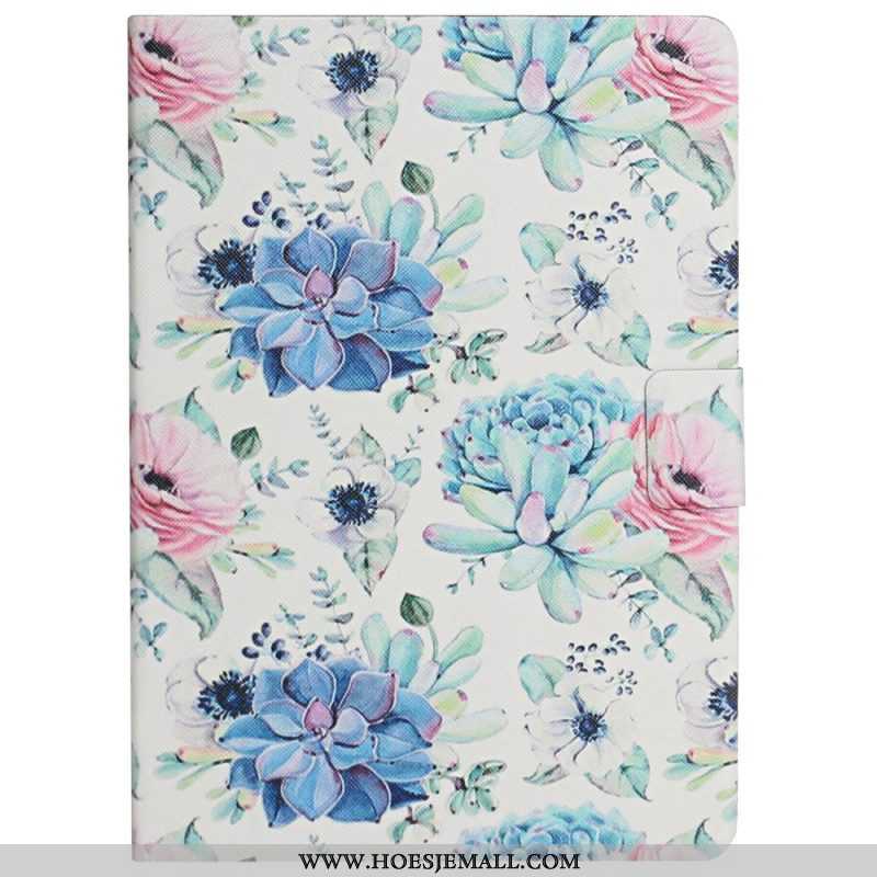 Leren Hoesje voor Samsung Galaxy Tab A8 (2021) Bloemen Bloemen Bloemen