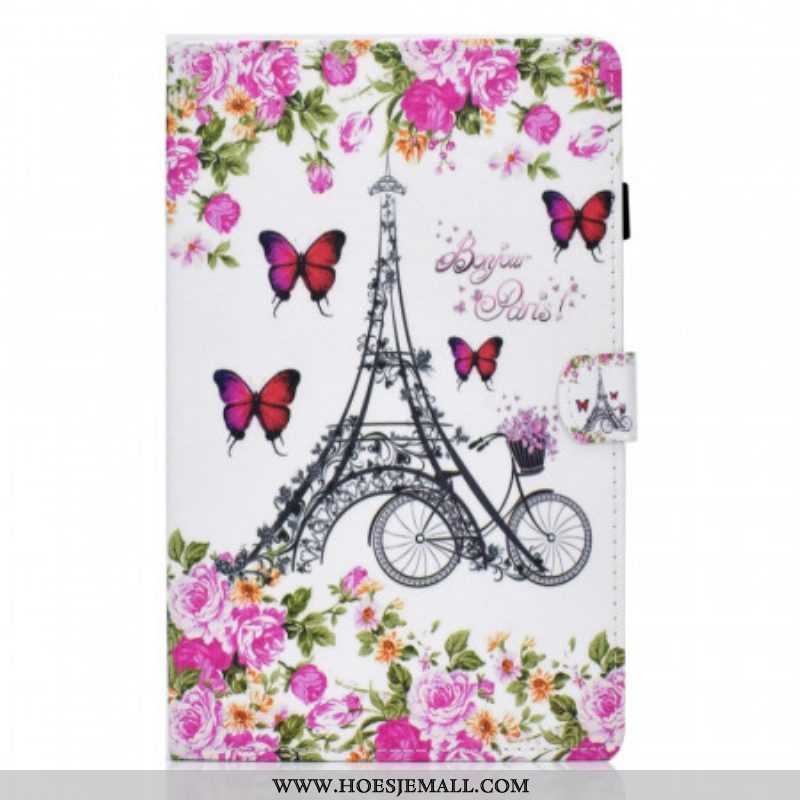 Folio-hoesje voor Samsung Galaxy Tab A8 (2021) Eiffeltoren Fiets