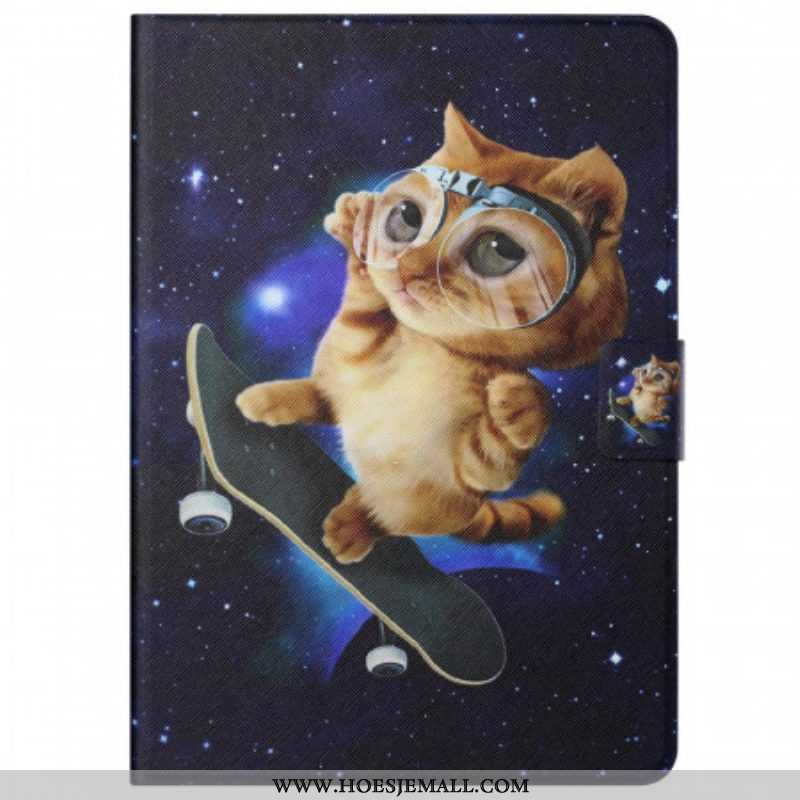 Folio-hoesje voor Samsung Galaxy Tab A8 (2021) Kat Skateboarden