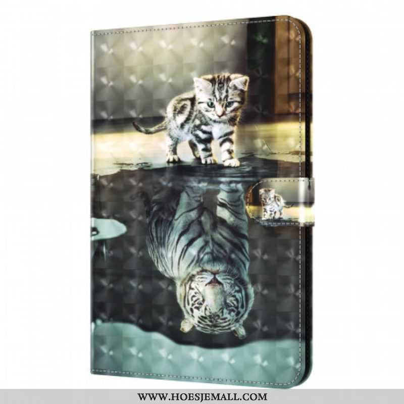 Flip Case voor Samsung Galaxy Tab A8 (2021) Lichtvlek Cat's Dream