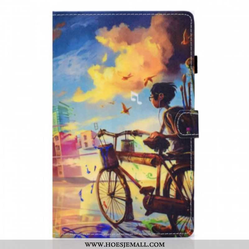 Folio-hoesje voor Samsung Galaxy Tab A8 (2021) Fiets Kunst