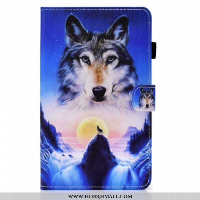 Folio-hoesje voor Samsung Galaxy Tab A8 (2021) Berg Wolf