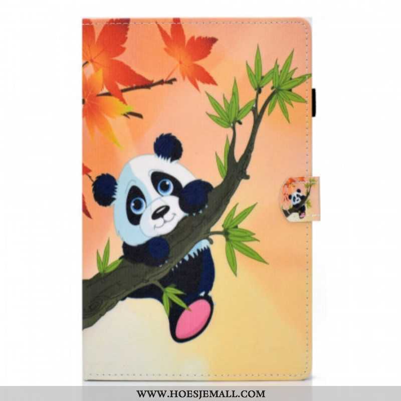 Leren Hoesje voor Samsung Galaxy Tab A8 (2021) Leuke Panda