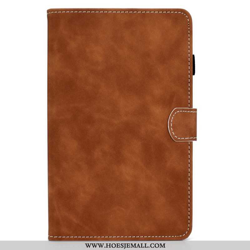 Folio-hoesje voor Samsung Galaxy Tab A8 (2021) Vintage Design Leereffect