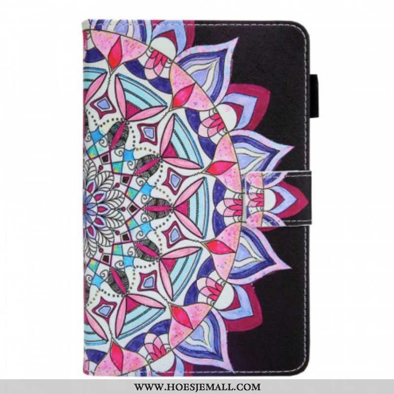 Leren Hoesje voor Samsung Galaxy Tab A8 (2021) Grafische Mandala