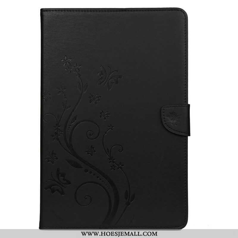 Folio-hoesje voor Samsung Galaxy Tab S8 / Tab S7 Bloemen Vlinders