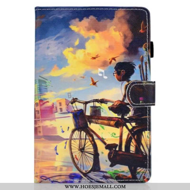 Folio-hoesje voor Samsung Galaxy Tab S8 / Tab S7 Fiets Kunst