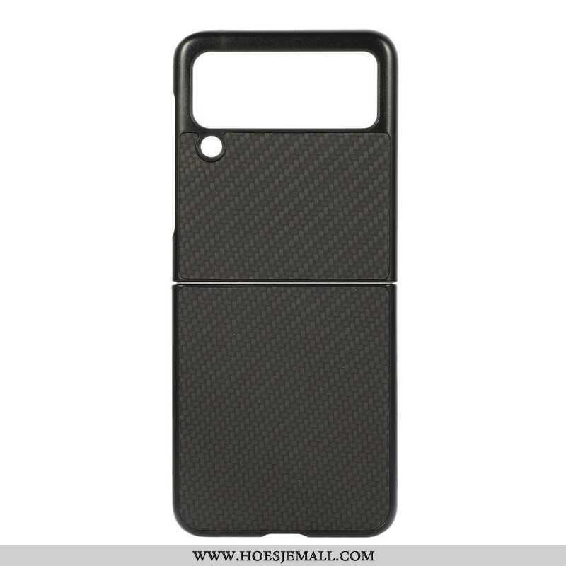 Hoesje voor Samsung Galaxy Z Flip 3 5G Folio-hoesje Koolstofvezel