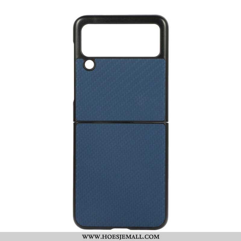 Hoesje voor Samsung Galaxy Z Flip 3 5G Folio-hoesje Koolstofvezel