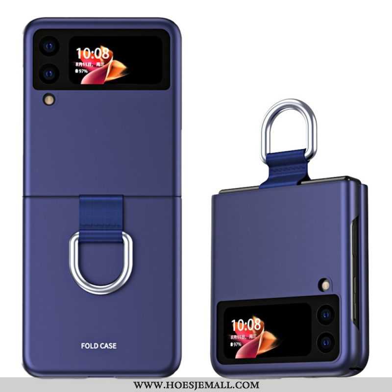 Hoesje voor Samsung Galaxy Z Flip 3 5G Folio-hoesje Huid-aanraking Met Ring