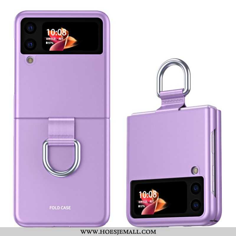 Hoesje voor Samsung Galaxy Z Flip 3 5G Folio-hoesje Huid-aanraking Met Ring