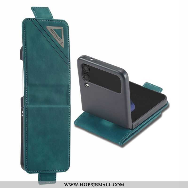 Folio-hoesje voor Samsung Galaxy Z Flip 4 Flip Case Forwenw Ledereffect