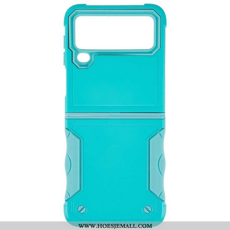 Hoesje voor Samsung Galaxy Z Flip 4 Folio-hoesje Knop Hybride