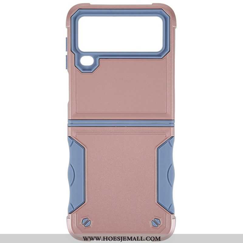 Hoesje voor Samsung Galaxy Z Flip 4 Folio-hoesje Knop Hybride