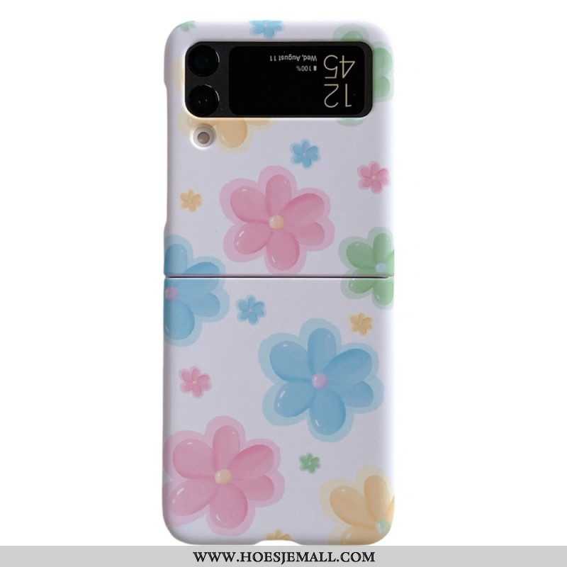 Hoesje voor Samsung Galaxy Z Flip 4 Folio-hoesje Mooie Bloemen