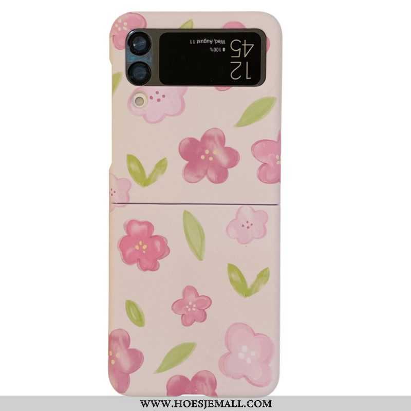 Hoesje voor Samsung Galaxy Z Flip 4 Folio-hoesje Mooie Bloemen