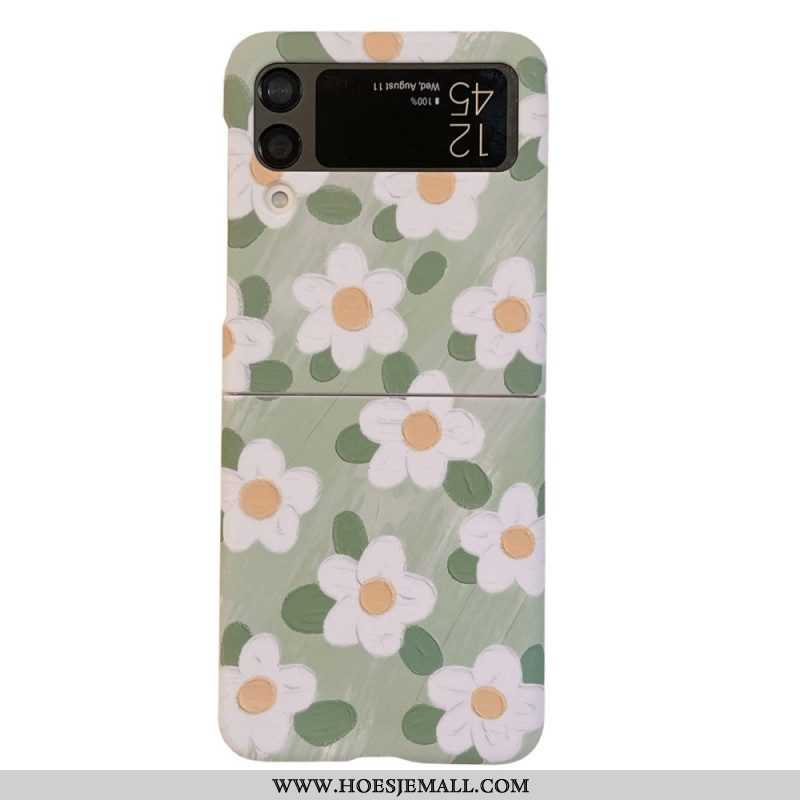 Hoesje voor Samsung Galaxy Z Flip 4 Folio-hoesje Mooie Bloemen