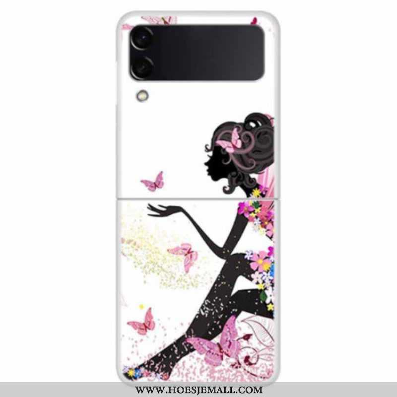 Hoesje voor Samsung Galaxy Z Flip 4 Folio-hoesje Bloemenfee