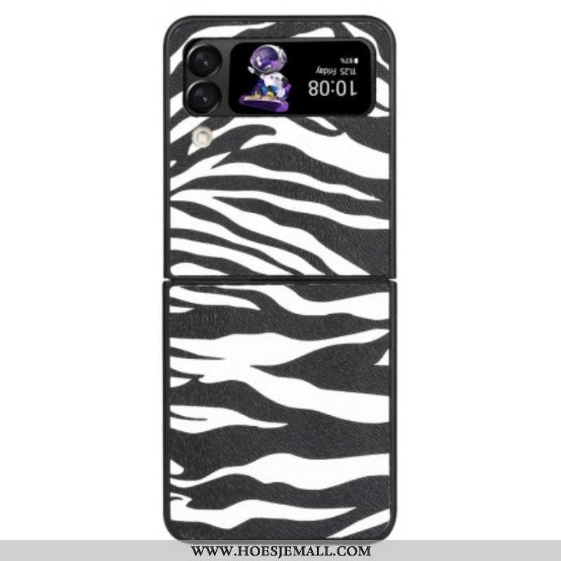 Hoesje voor Samsung Galaxy Z Flip 4 Folio-hoesje Zebra