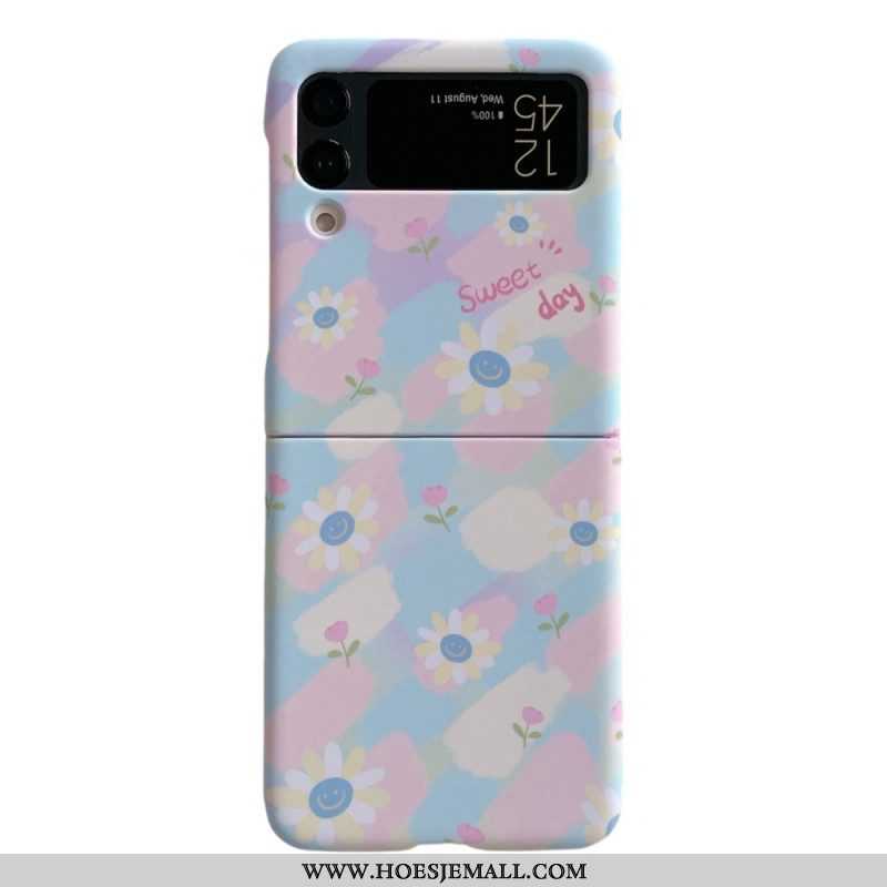 Hoesje voor Samsung Galaxy Z Flip 4 Folio-hoesje Kleine Madeliefjes