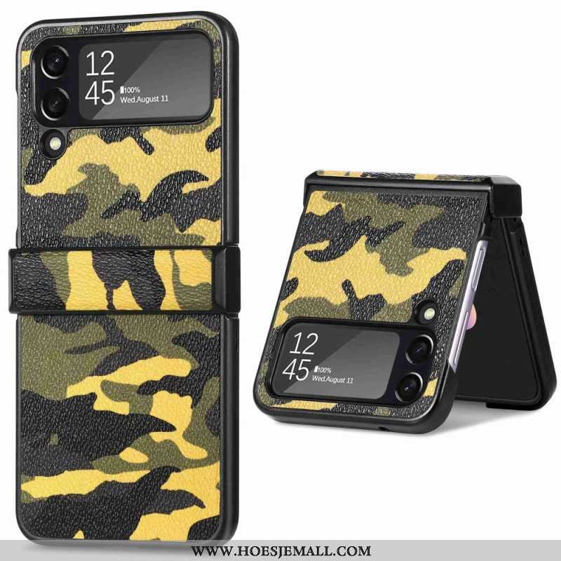 Telefoonhoesje voor Samsung Galaxy Z Flip 4 Folio-hoesje Militaire Camouflage