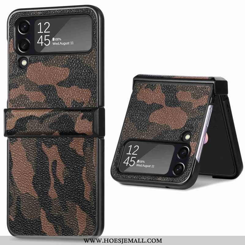 Telefoonhoesje voor Samsung Galaxy Z Flip 4 Folio-hoesje Militaire Camouflage