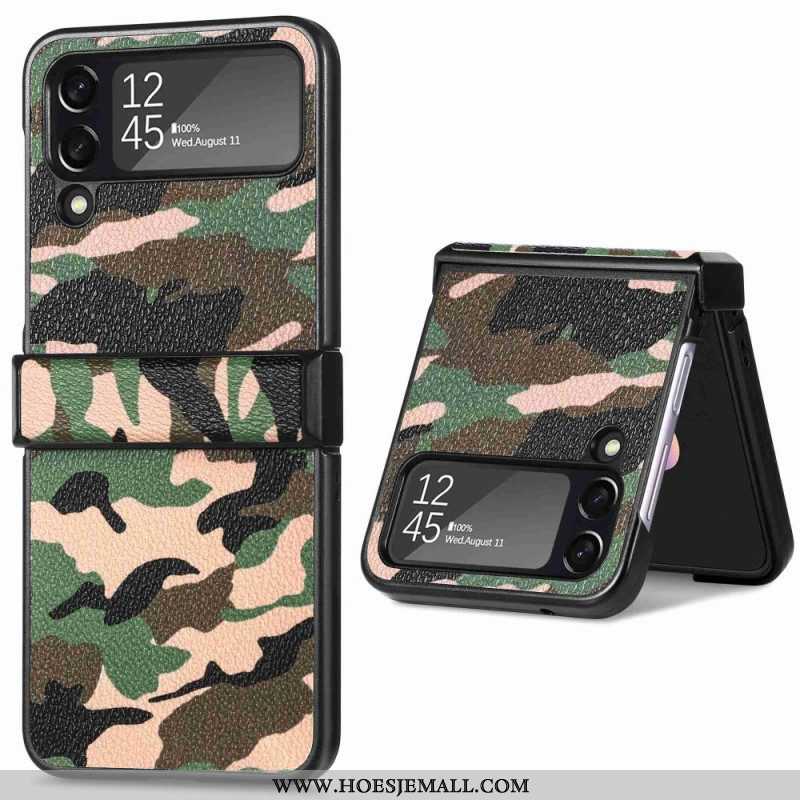 Telefoonhoesje voor Samsung Galaxy Z Flip 4 Folio-hoesje Militaire Camouflage