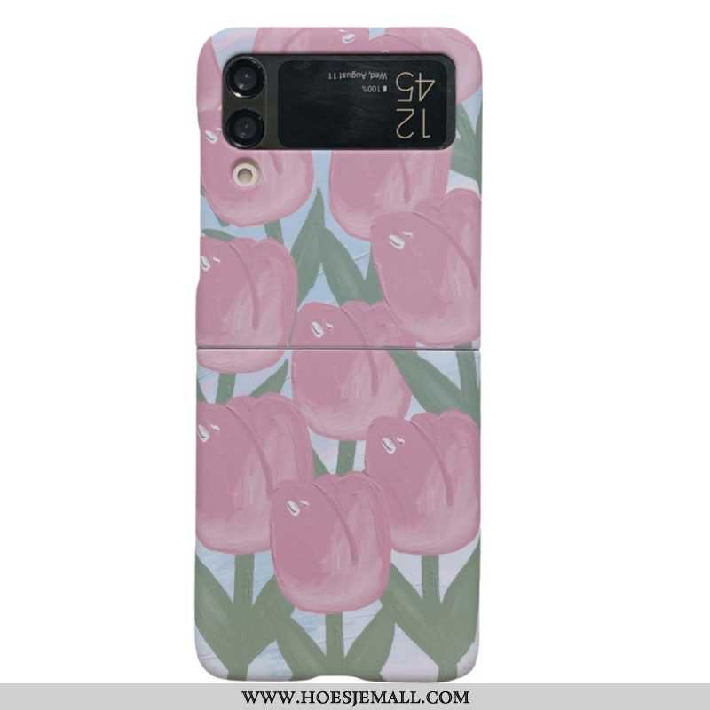 Hoesje voor Samsung Galaxy Z Flip 4 Folio-hoesje Bloemen