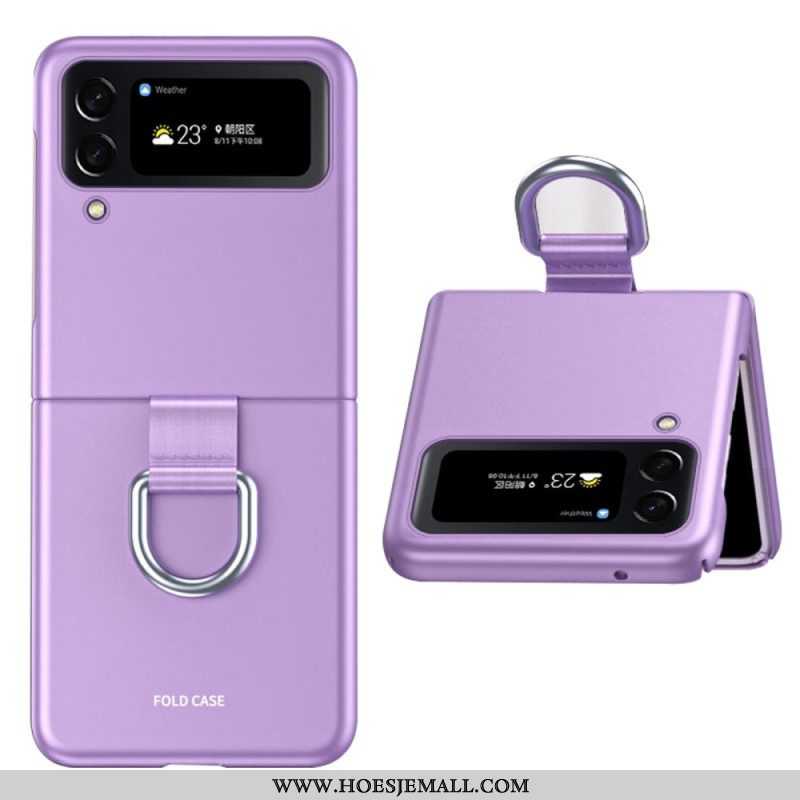 Hoesje voor Samsung Galaxy Z Flip 4 Folio-hoesje Huid-aanraking Met Ring