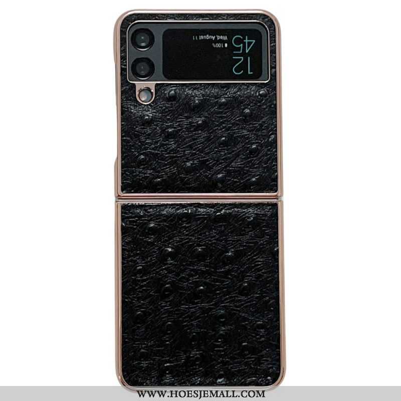 Telefoonhoesje voor Samsung Galaxy Z Flip 4 Folio-hoesje Struisvogel Stijl