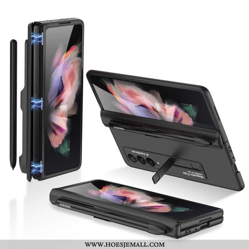 Hoesje voor Samsung Galaxy Z Fold 3 5G Kunststof Standaard En Stylushouder Gkk