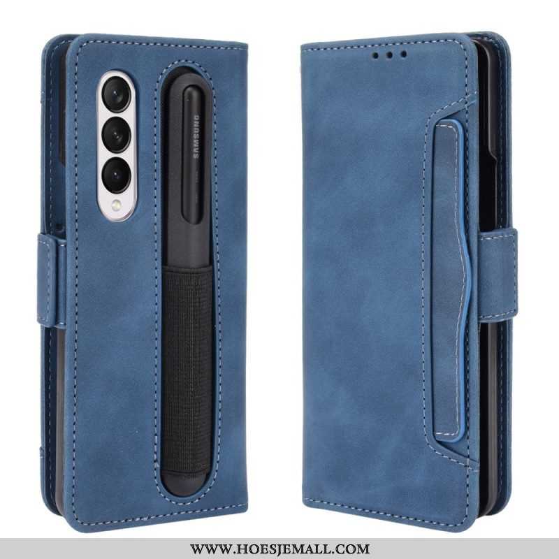 Flip Case voor Samsung Galaxy Z Fold 3 5G Eersteklas Stylushouder